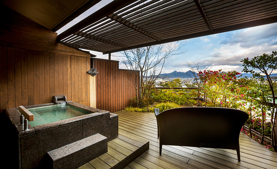 Japanese-Western Room with open-air bath