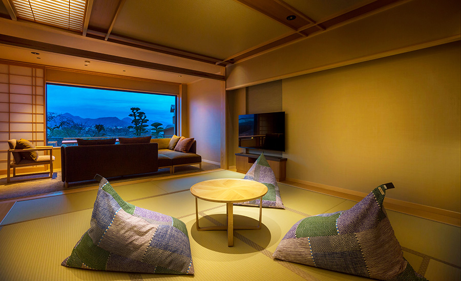 Japanese-Western Room with open-air bath Type E